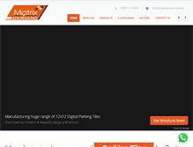 Tablet Screenshot of matrixceramic.com